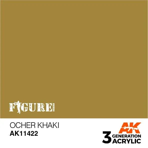 AK Interactive AK11422 3G Figure Ocher Khaki Paint 17ml - A-Z Toy Hobby