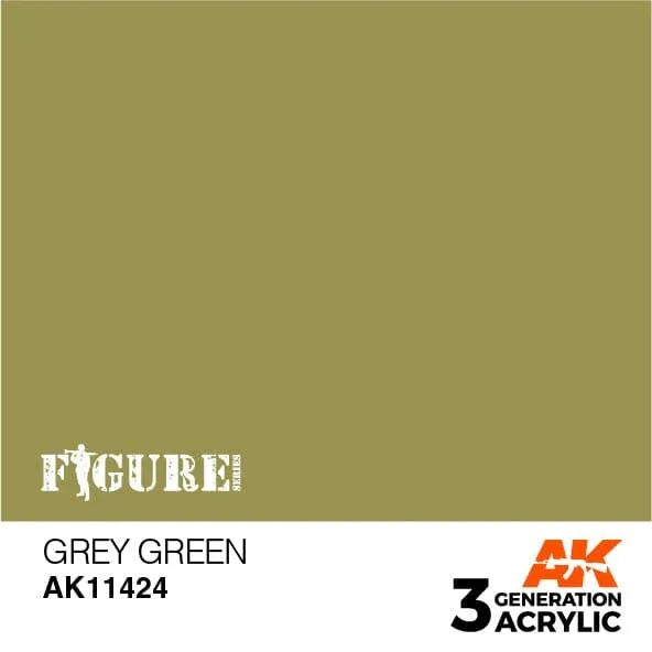 AK Interactive AK11424 3G Figure Grey Green Paint 17ml - A-Z Toy Hobby