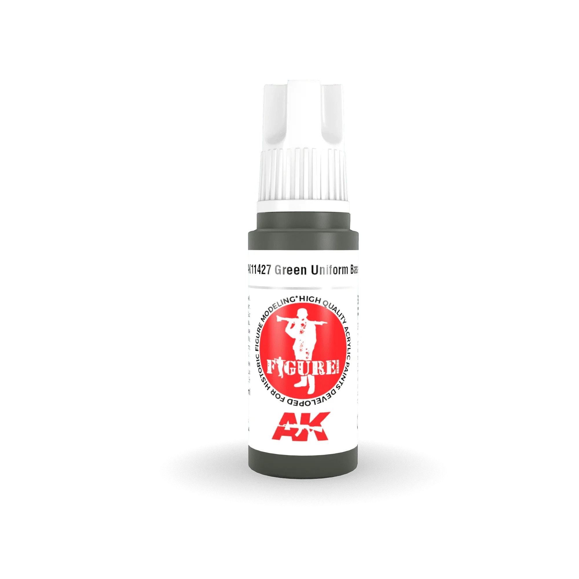 AK Interactive AK11427 3G Figure Green Uniform Base Paint 17ml - A-Z Toy Hobby