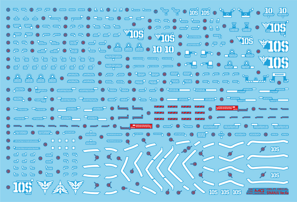 Delpi Water Decal For MG Sinanju - A-Z Toy Hobby