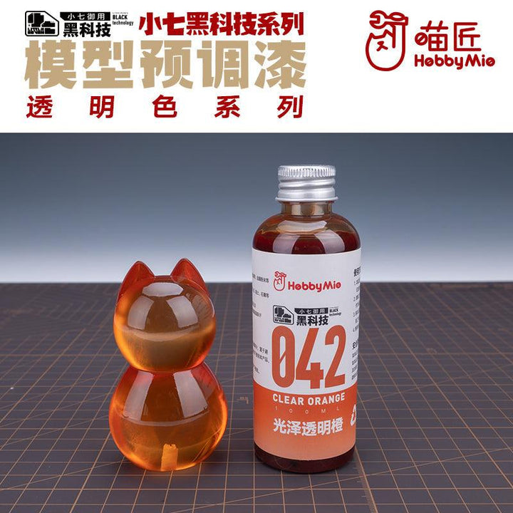 Hobby Mio 042 Clear Orange Lacquer Paint 100ml - A-Z Toy Hobby