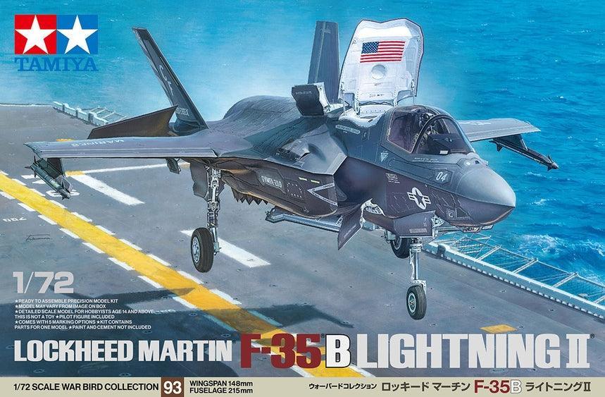 Tamiya 60793 Lockheed Martin F-35B Lightning II 1/72 Model Kit - A-Z Toy Hobby