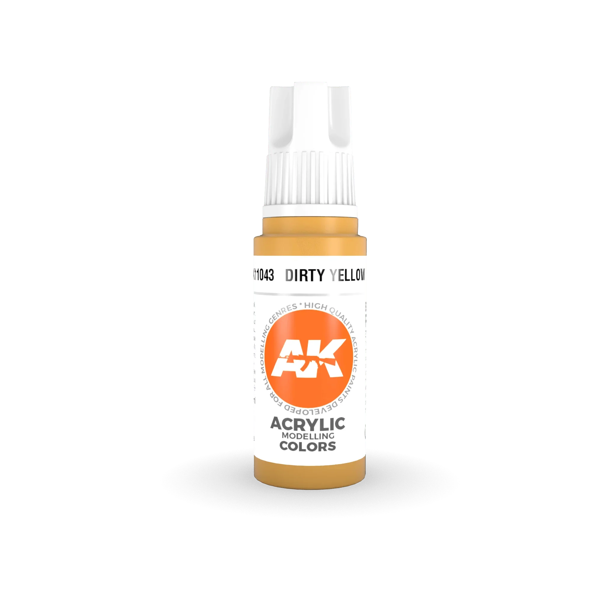 AK Interactive AK11043 3G Dirty Yellow Acrylic Paint 17ml - A-Z Toy Hobby