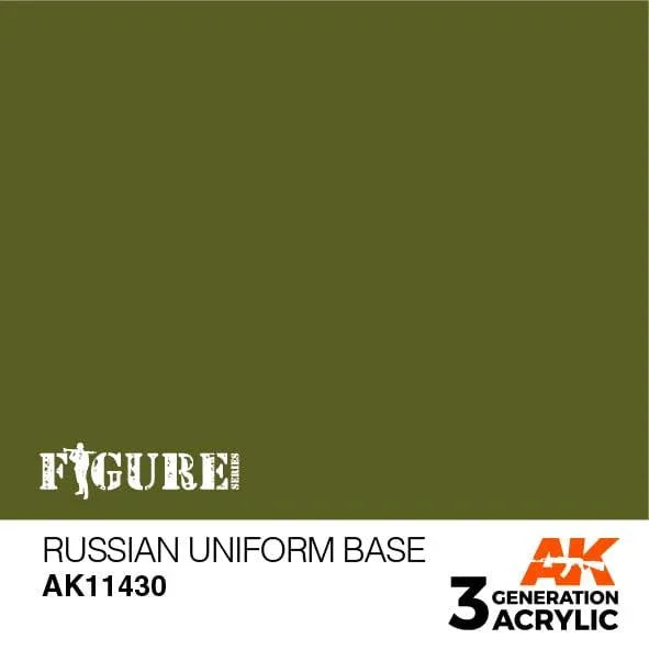 AK Interactive AK11430 3G Figure Russian Uniform Base Paint 17ml - A-Z Toy Hobby