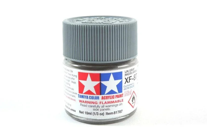 Tamiya 81787 XF-87 IJN Gray (Maizuru Arsenal) Acrylic Mini Paint 10ml TAM81787 - A-Z Toy Hobby