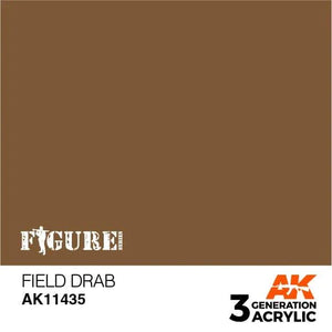 AK Interactive AK11435 3G Figure Field Drab Paint 17ml - A-Z Toy Hobby