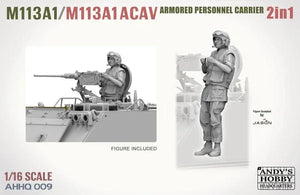 Andy's HHQ 009 M113A1/M113A1 ACAV Armored Personnel Carrier (2 in 1) 1/16 Model Kit - A-Z Toy Hobby