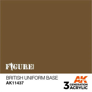 AK Interactive AK11437 3G Figure British Uniform Base Paint 17ml - A-Z Toy Hobby