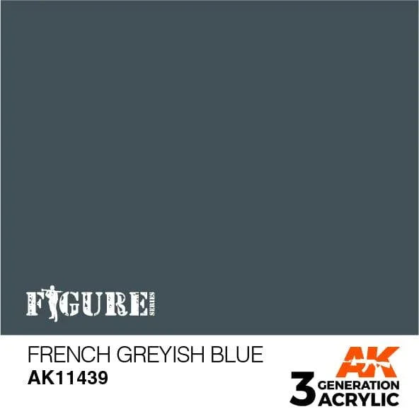 AK Interactive AK11439 3G Figure French Greyish Blue Paint 17ml - A-Z Toy Hobby