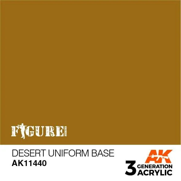 AK Interactive AK11440 3G Figure Desert Uniform Base Paint 17ml - A-Z Toy Hobby