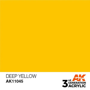 AK Interactive AK11045 3G Deep Yellow Acrylic Paint 17ml - A-Z Toy Hobby