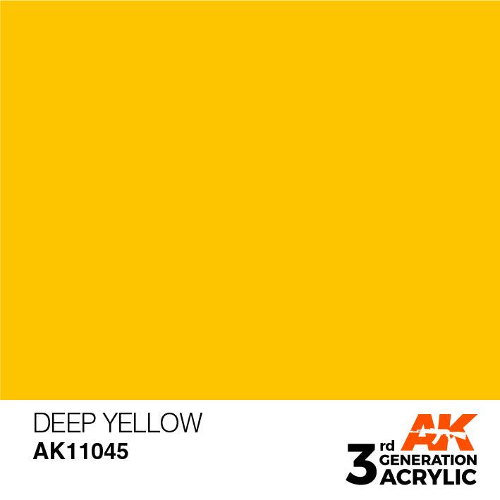 AK Interactive AK11045 3G Deep Yellow Acrylic Paint 17ml - A-Z Toy Hobby