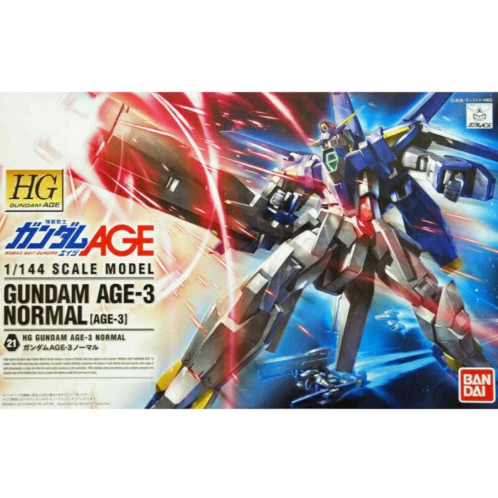 Bandai 21 Gundam AGE-3 Normal HG AGE 1/144 Model Kit - A-Z Toy Hobby