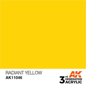 AK Interactive AK11046 3G Radiant Yellow Acrylic Paint 17ml - A-Z Toy Hobby