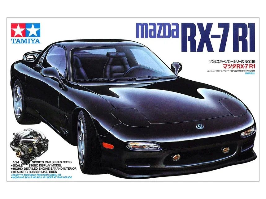 Tamiya 24116 Mazda RX-7 R1 1/24 Model Kit - A-Z Toy Hobby