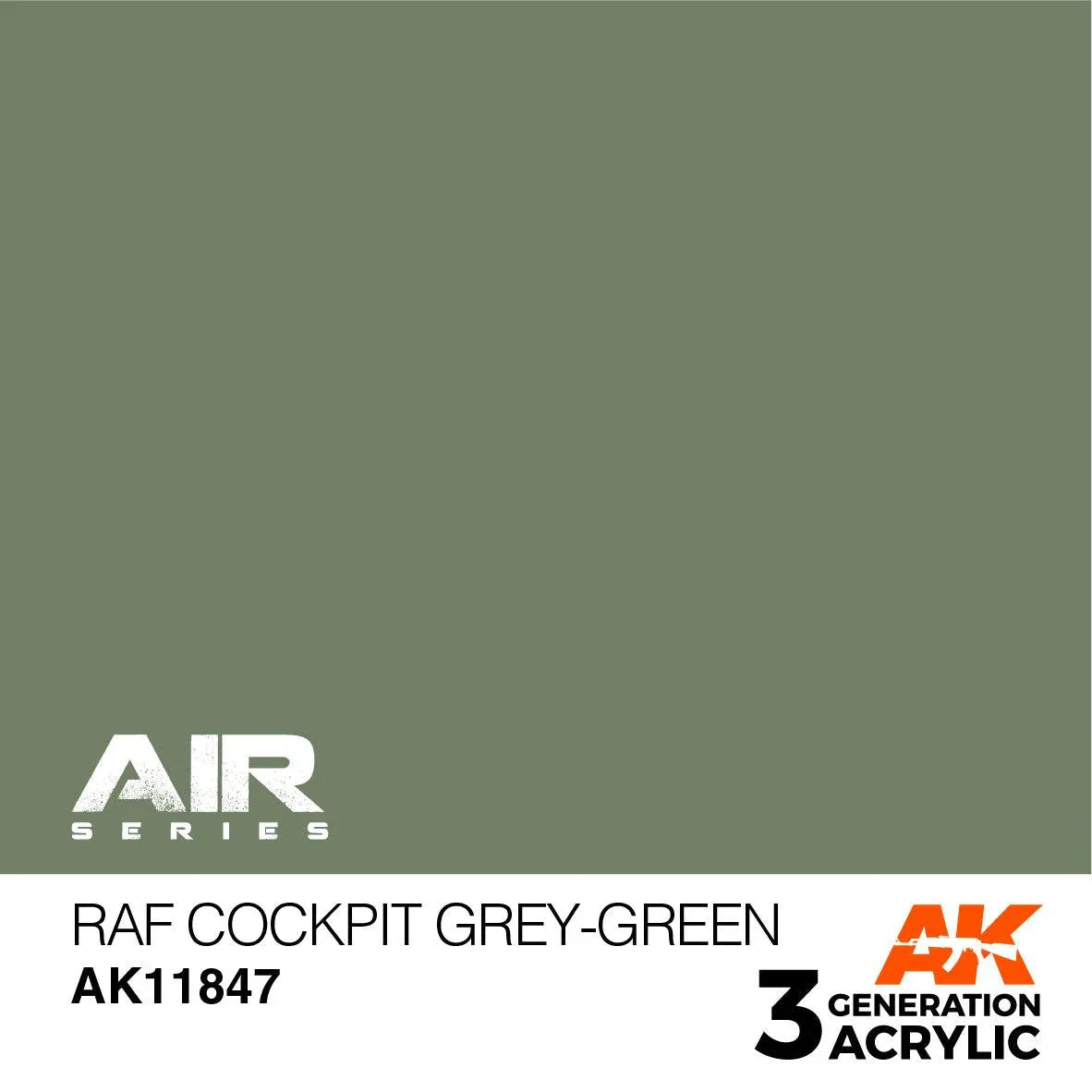 AK Interactive AK11847 3G Air RAF Cockpit Grey-Green Paint 17ml - A-Z Toy Hobby