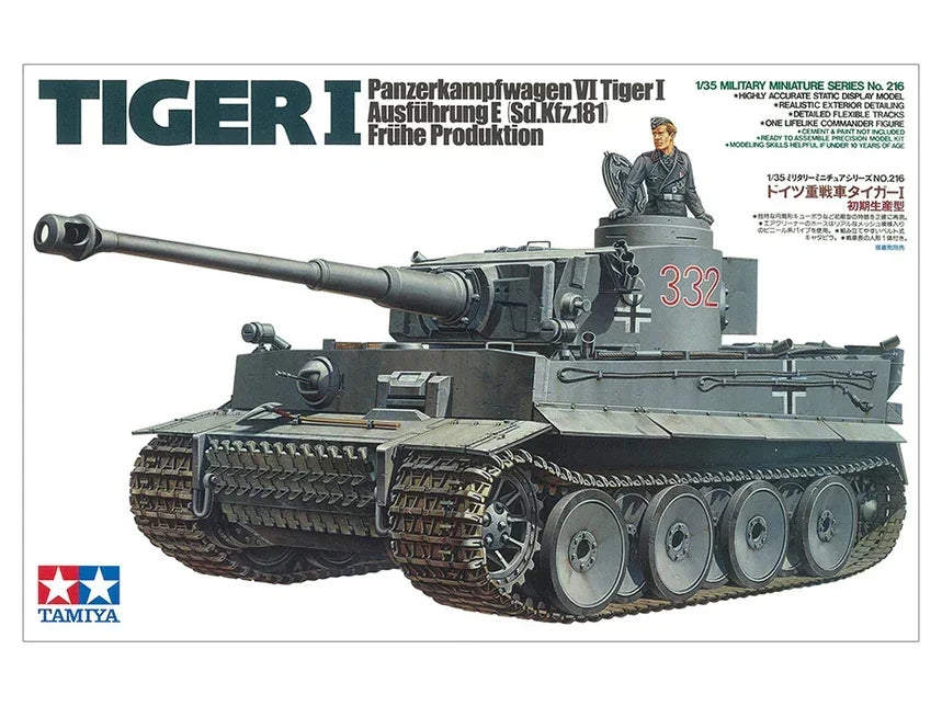 Tamiya 35216 German Tiger I Early Production 1/35 Model Kit - A-Z Toy Hobby