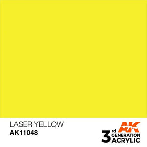 AK Interactive AK11048 3G Laser Yellow Acrylic Paint 17ml - A-Z Toy Hobby