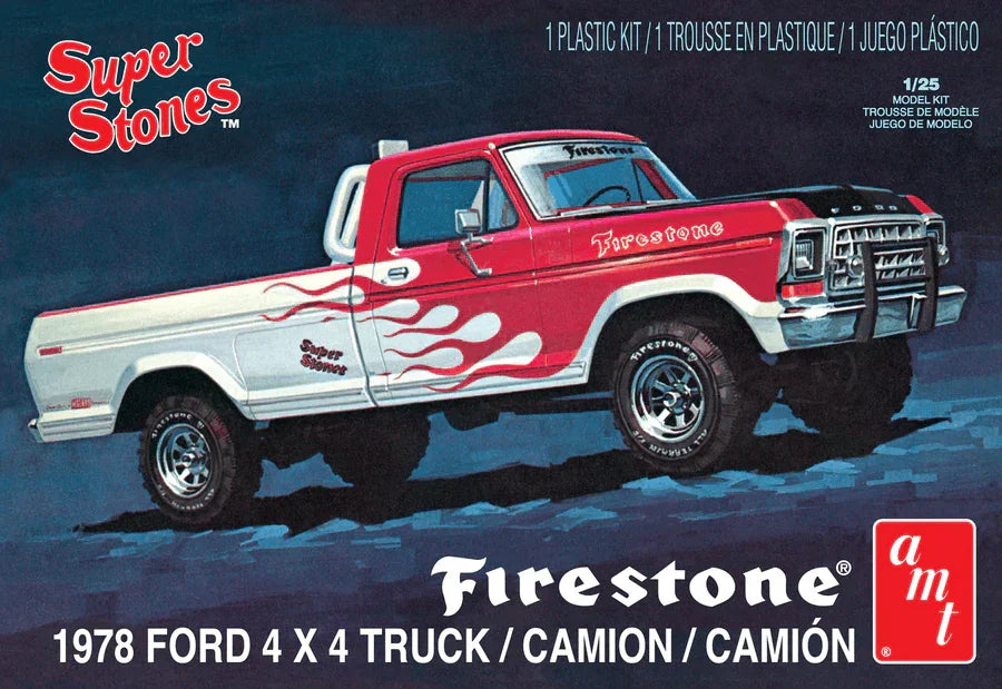 AMT 1978 Ford Pickup Firestone Super Stones 1/25 Model Kit - A-Z Toy Hobby