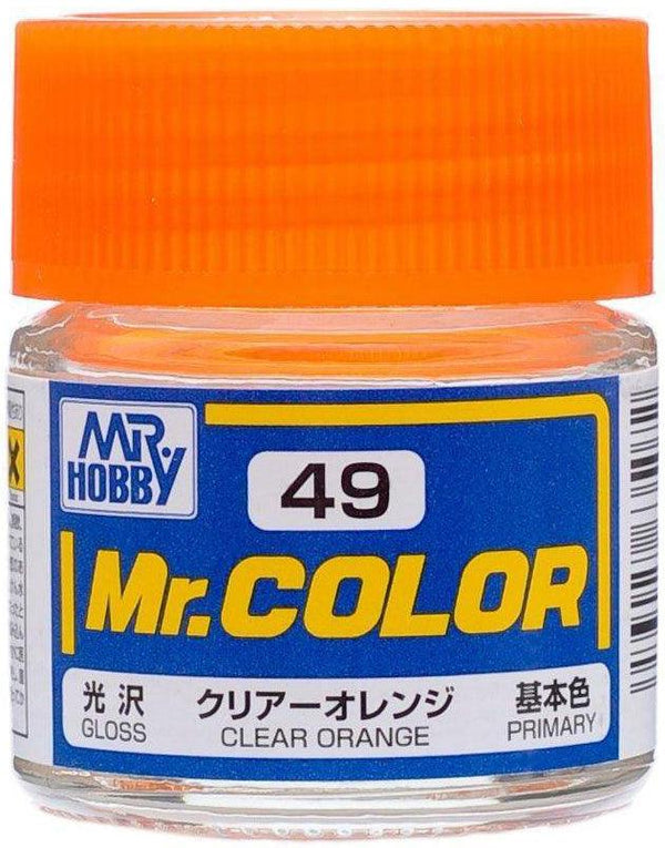 Mr. Hobby C49 Mr. Color Clear Gloss Orange Lacquer Paint 10ml - A-Z Toy Hobby