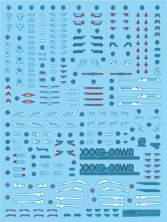 Delpi Water Decal For MGSD Wing Zero EW - A-Z Toy Hobby