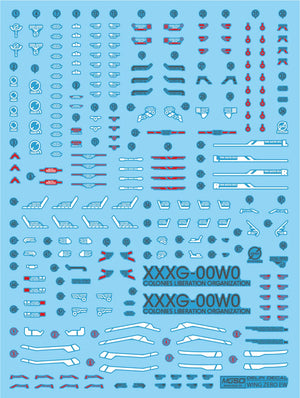 Delpi Water Decal For MGSD Wing Zero EW - A-Z Toy Hobby
