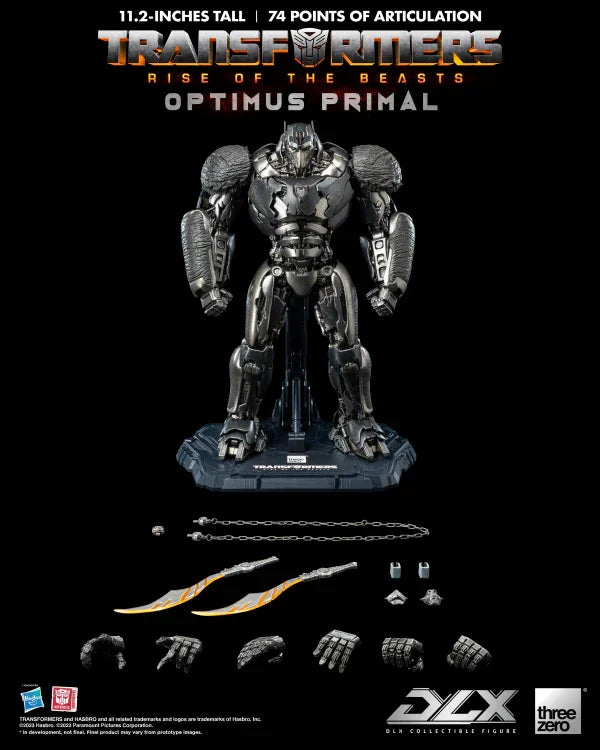 Threezero Transformers Rise of the Beasts DLX Optimus Primal Action Figure - A-Z Toy Hobby