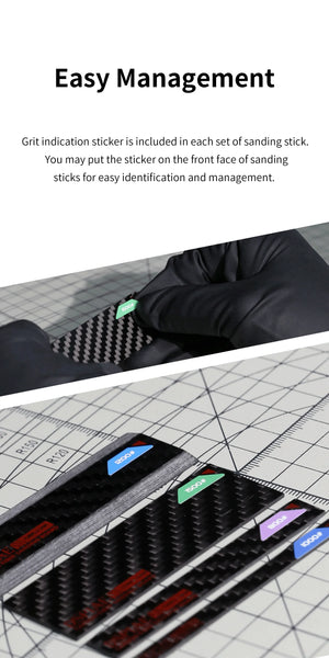 DSPIAE Carbon Fiber Sanding Board Set CB-S - A-Z Toy Hobby