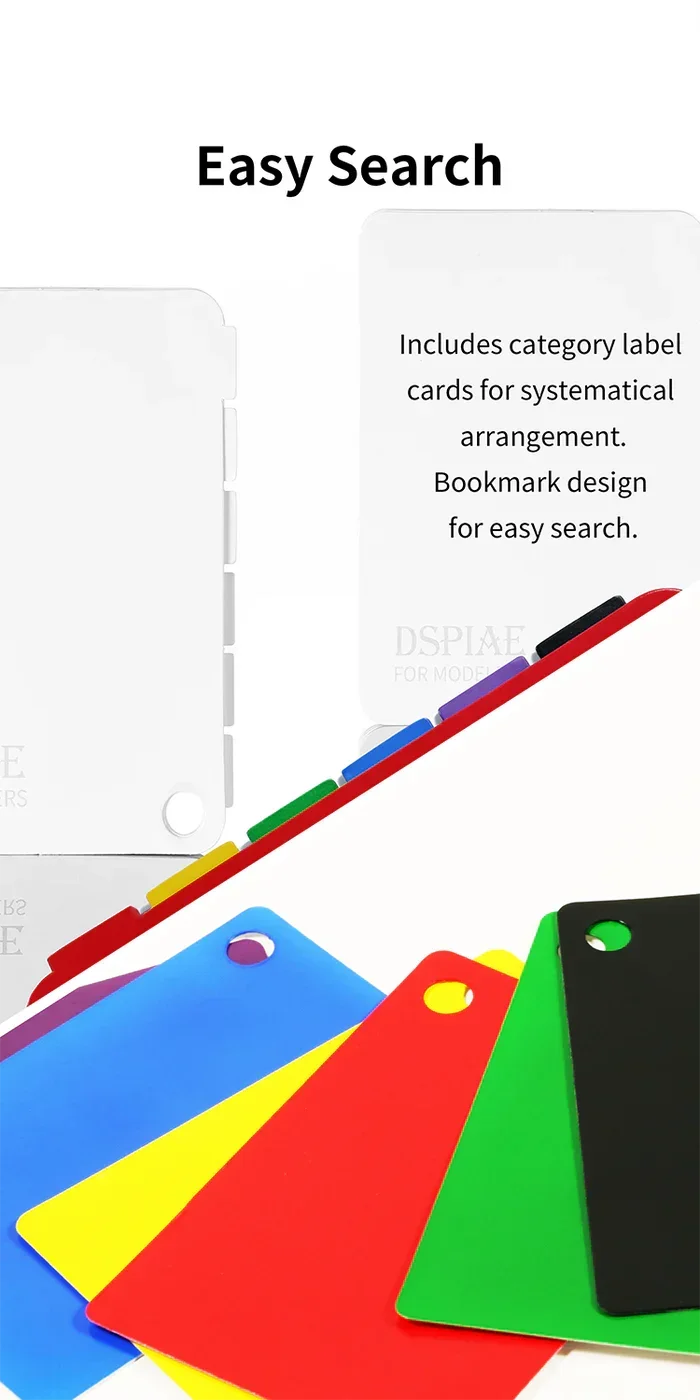 DSPIAE Paint Color Test Card CC-01 - A-Z Toy Hobby