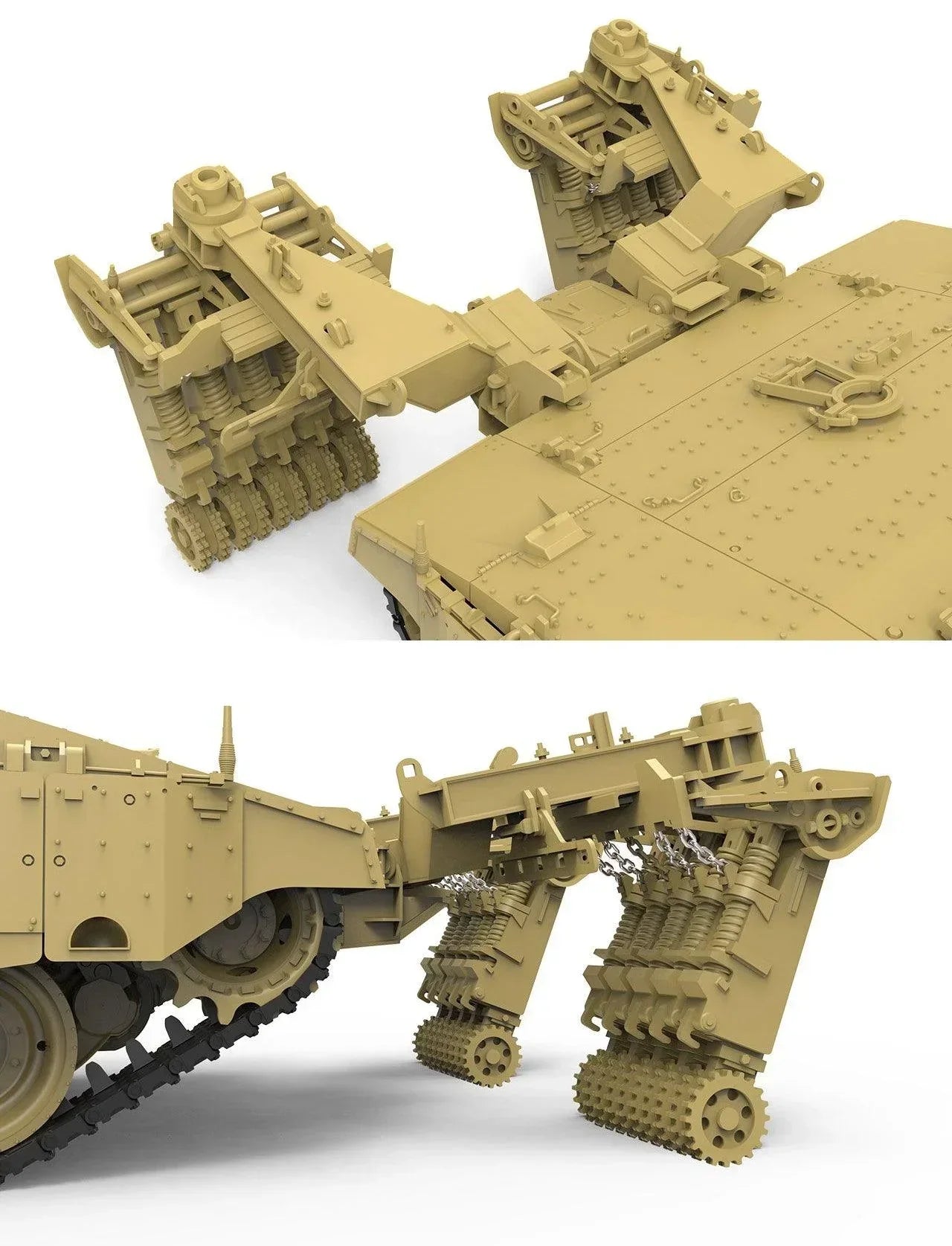 Meng TS-049 Israel Merkava Mk.4/4LIC w/Nochri-Kal Mine Roller System 1/35 Model Kit - A-Z Toy Hobby