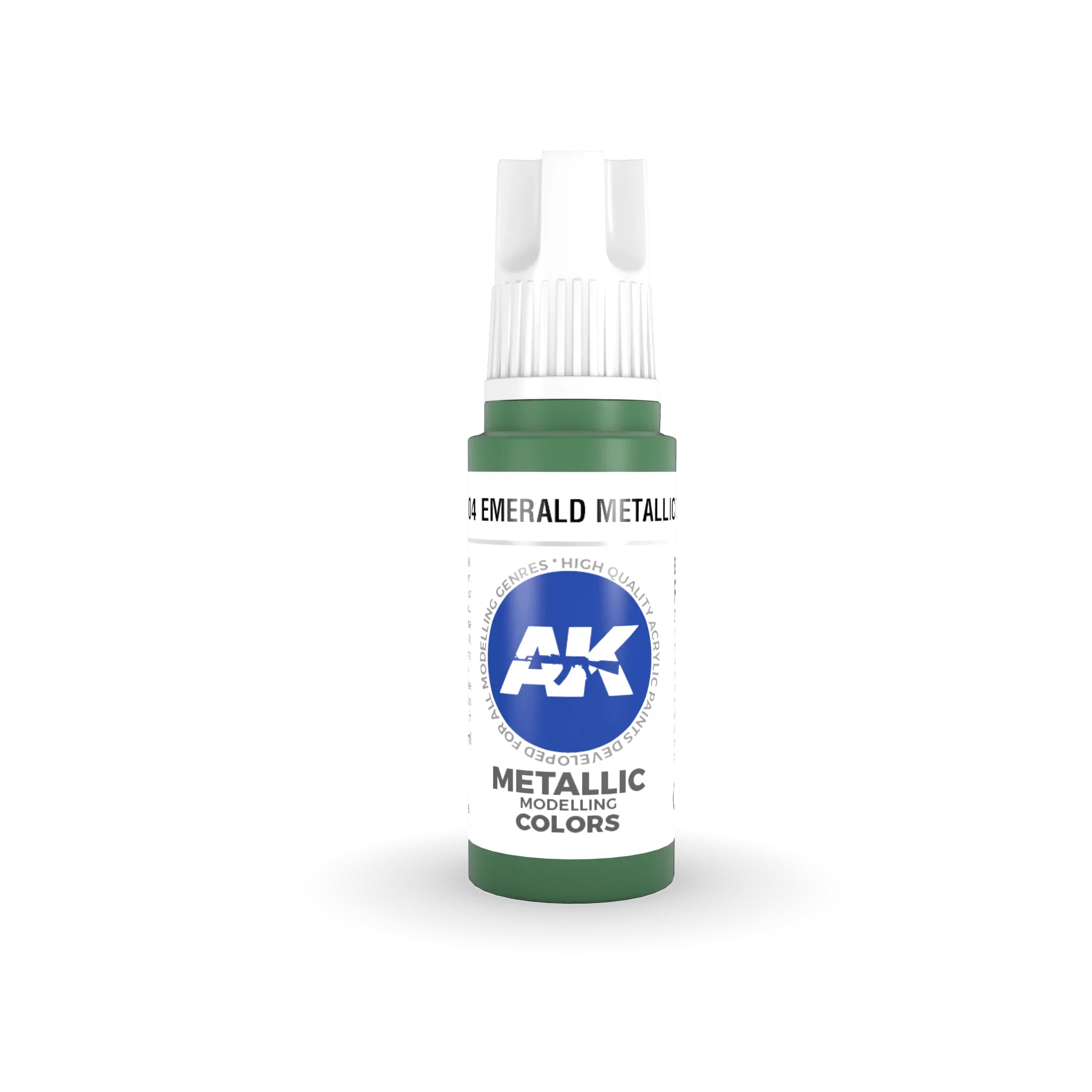 AK Interactive AK11204 3G Emerald Metallic Green Acrylic Paint 17ml - A-Z Toy Hobby
