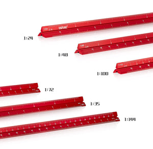 DSPIAE Aluminum Scale Ruler (1:24 1:35 1:48 1:72 1:100 1:144) AT-AS - A-Z Toy Hobby