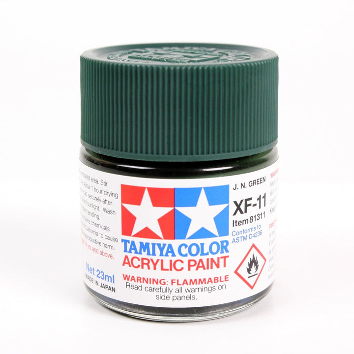 Tamiya 81311 XF-11 J.N. Green Acrylic Paint 23ml TAM81311 - A-Z Toy Hobby