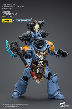 Joy Toy Warhammer 40K Space Wolves Claw Pack Brother Olaf 1/18 Action Figure - A-Z Toy Hobby