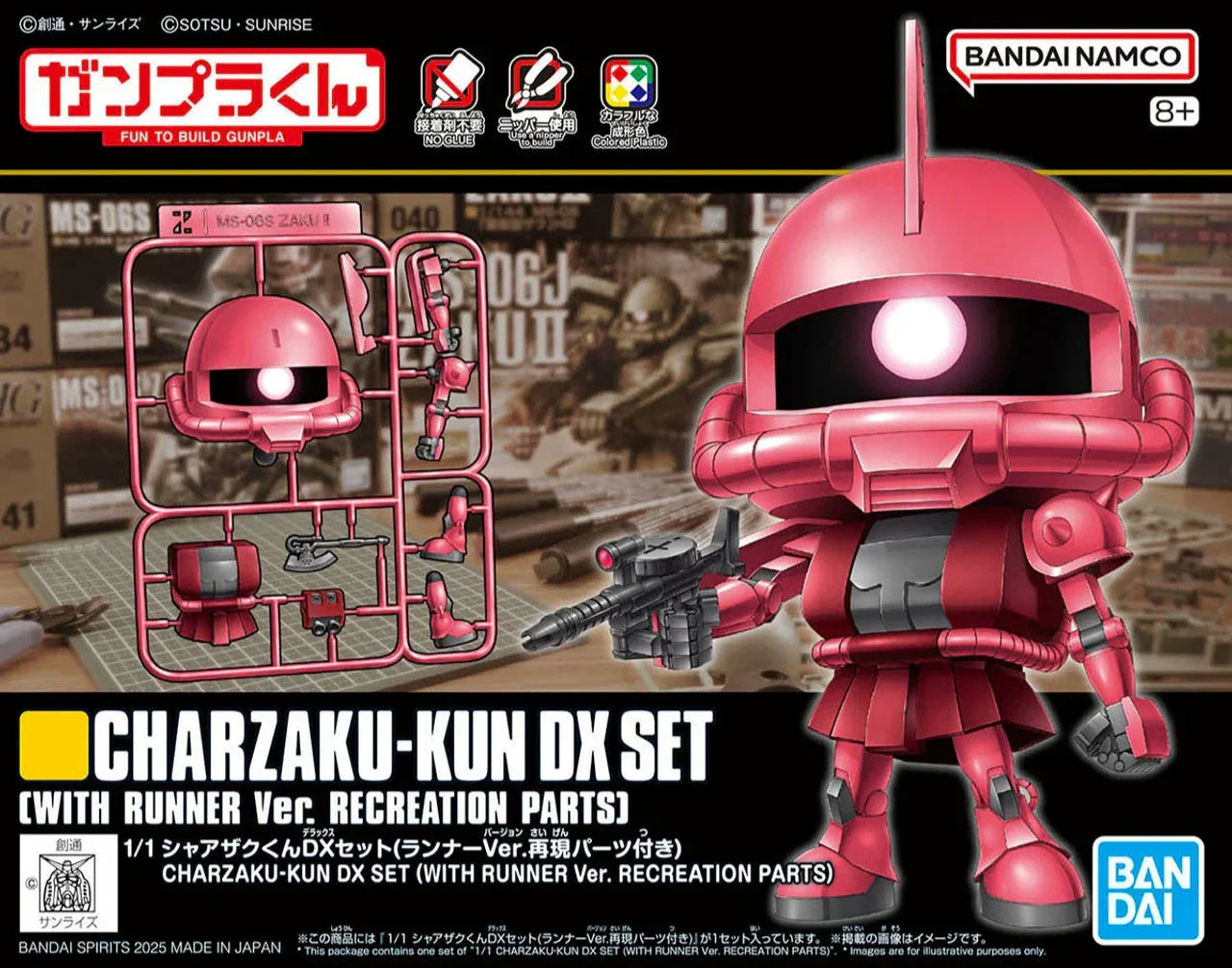 Bandai CharZaku-Kun DX Set (with Runner Ver. Recreated Parts) Model Kit - A-Z Toy Hobby