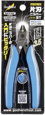 Godhand Single-Edged Stainless Steel Nipper For Plastic Model GH-PNS-135 - A-Z Toy Hobby