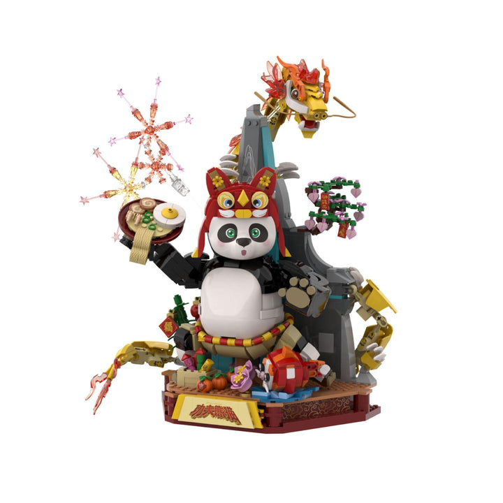 Pantasy Kung Fu Panda Dragon Warrior Spring Festival Brick Kit - A-Z Toy Hobby