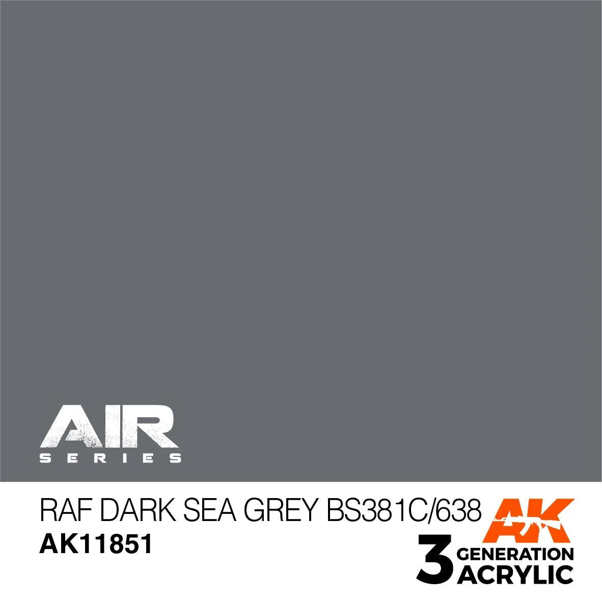 AK Interactive AK11851 3G Air RAF Dark Sea Grey BS381C/638 Paint 17ml - A-Z Toy Hobby