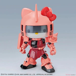 Bandai Hello Kitty / Char's Zaku II SD Gundam Cross Silhouette Model Kit - A-Z Toy Hobby
