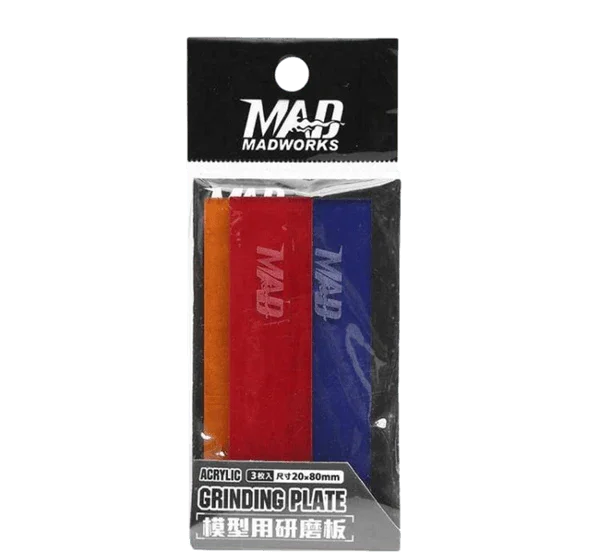 Madworks Acrylic Grinding Plate Board for Adhesive Sanding Paper (3pcs) - A-Z Toy Hobby