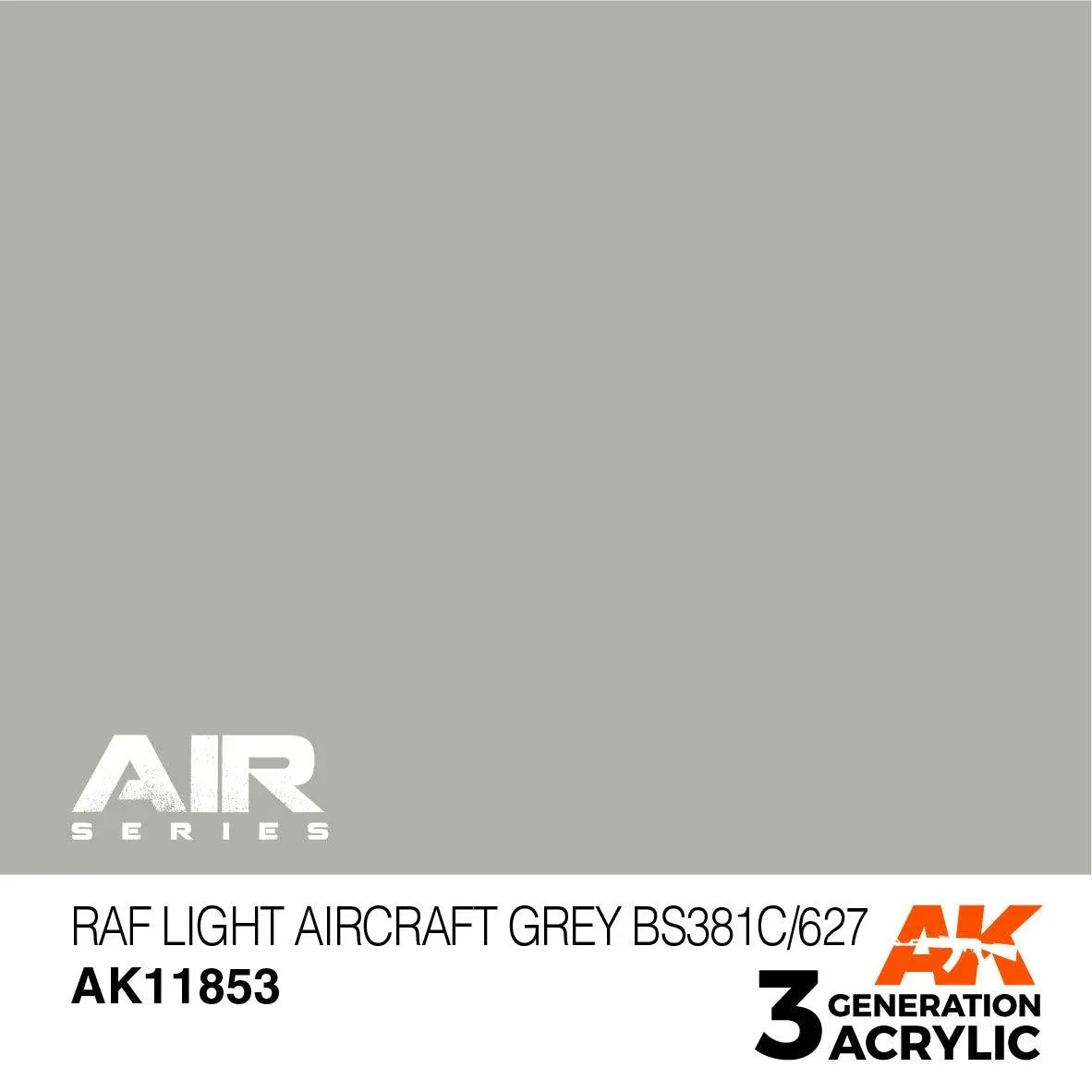 AK Interactive AK11853 3G Air RAF Light Aircraft Grey BS381C/627 Paint 17ml - A-Z Toy Hobby