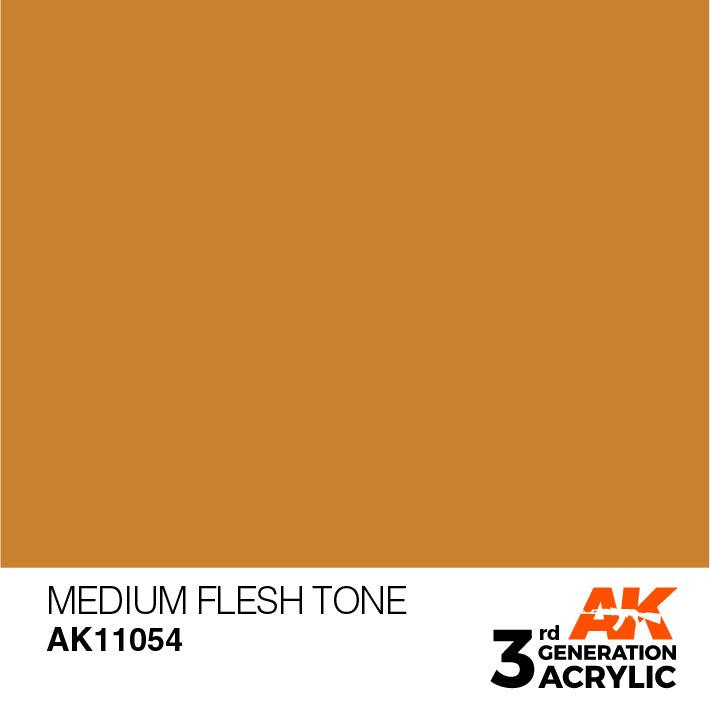 AK Interactive AK11054 3G Medium Flesh Tone Acrylic Paint 17ml - A-Z Toy Hobby