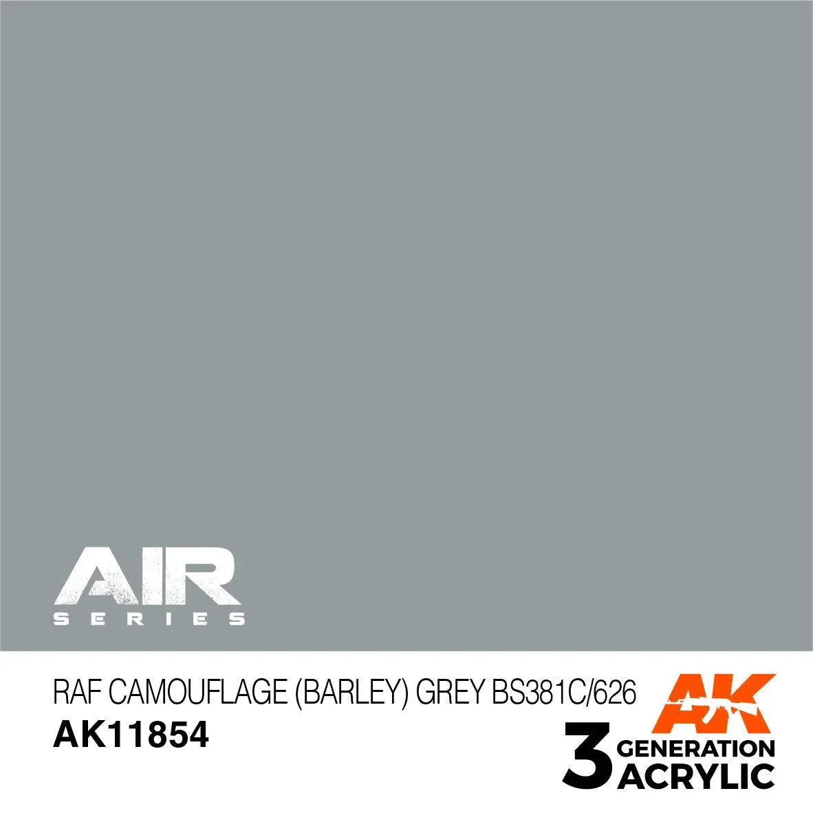 AK Interactive AK11854 3G Air RAF Camouflage (Barley) Grey BS381C/626 Paint 17ml - A-Z Toy Hobby