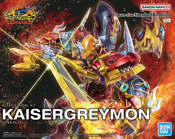 Bandai Digimon Kaiser Greymon Amplified Figure-rise Model Kit