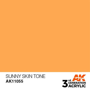 AK Interactive AK11055 3G Sunny Skin Tone Acrylic Paint 17ml - A-Z Toy Hobby