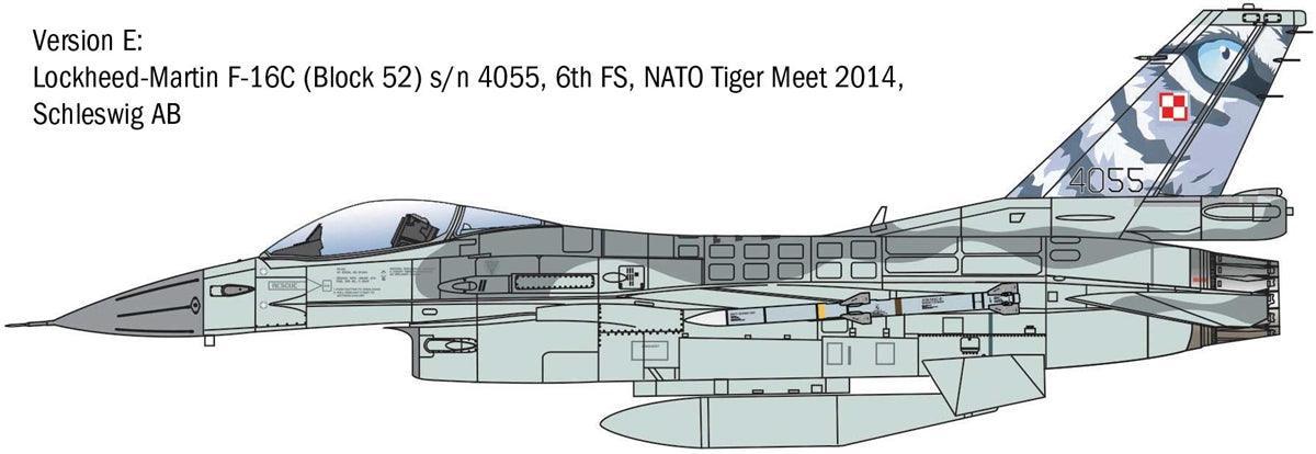 Italeri 2825 Lockheed Martin F-16C Fighting Falcon 1/48 Model Kit - A-Z Toy Hobby