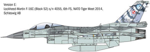 Italeri 2825 Lockheed Martin F-16C Fighting Falcon 1/48 Model Kit - A-Z Toy Hobby