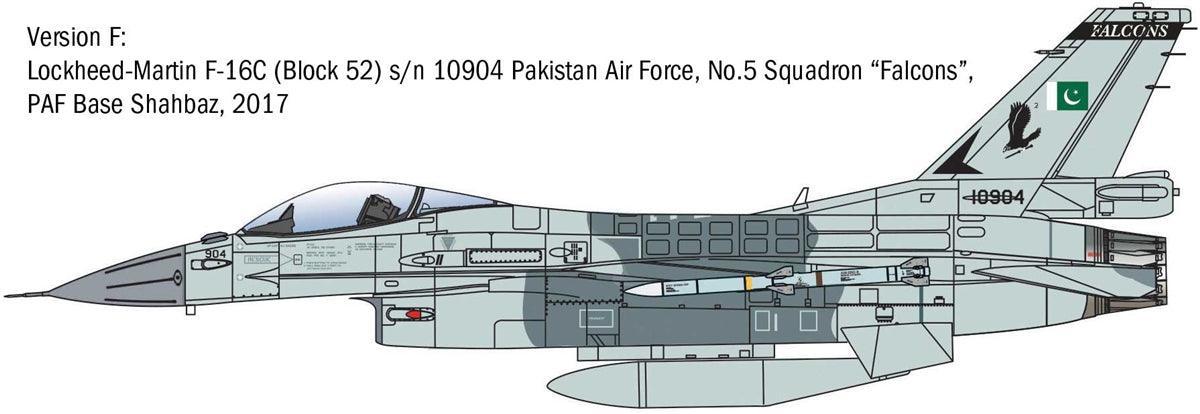 Italeri 2825 Lockheed Martin F-16C Fighting Falcon 1/48 Model Kit - A-Z Toy Hobby