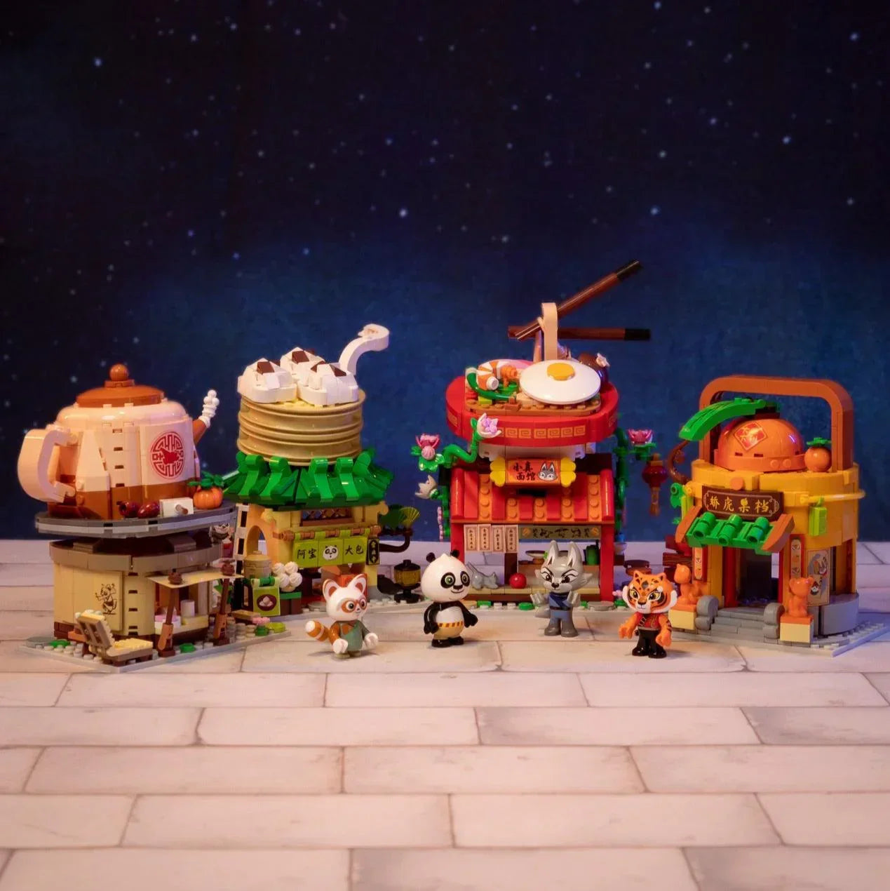 Pantasy Kung Fu Panda Zhen's Ramen Stall Brick Kit - A-Z Toy Hobby