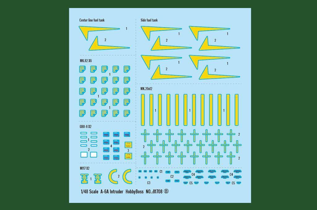 Hobby Boss 81708 A-6A Intruder 1/48 Model Kit - A-Z Toy Hobby